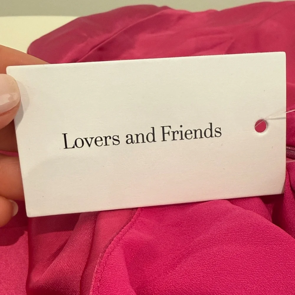 Lovers & Friends Hayes Mini Dress Hot Pink Sz M - Picture 5 of 8